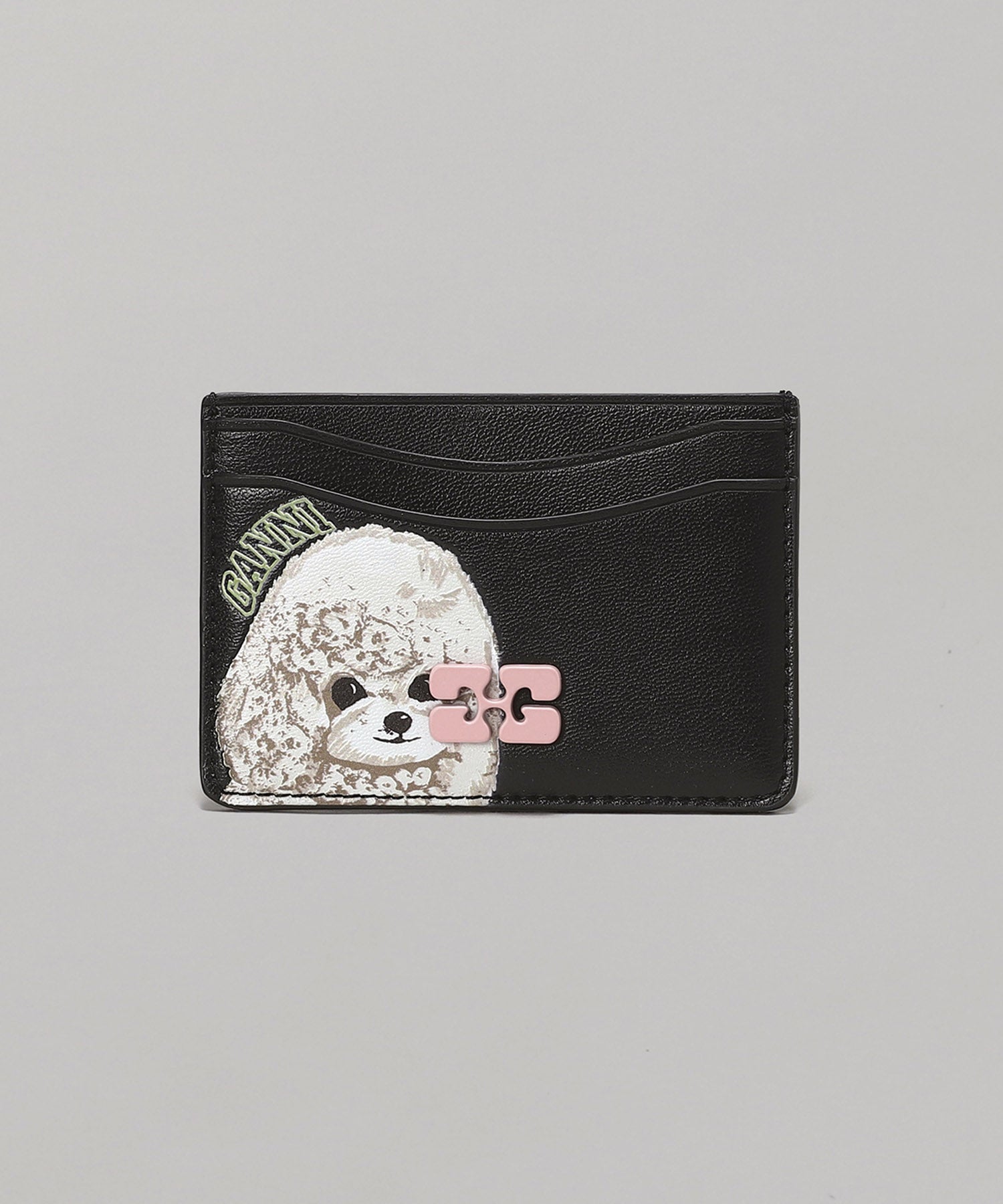 [GANNI]★アニマル グラフィック カードウォレット A6776 099 ガニー(GANNI)｜Ganni Bou Card Holder Animals - 252254413034