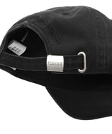 Washed Cotton Canvas Cap Emb-GANNI-Forget-me-nots Online Store