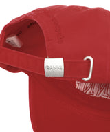 Washed Cotton Canvas Cap Emb-GANNI-Forget-me-nots Online Store