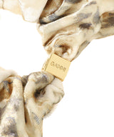 Printed Velour Jersey Scrunchie-GANNI-Forget-me-nots Online Store