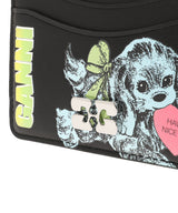 Ganni Bou Card Holder Blue Dog-GANNI-Forget-me-nots Online Store