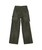 Unisex Raptor Layered Wide-Leg Jeans-Andersson Bell-Forget-me-nots Online Store