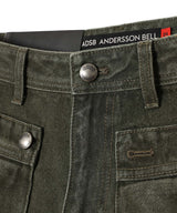 Unisex Raptor Layered Wide-Leg Jeans-Andersson Bell-Forget-me-nots Online Store