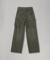 Unisex Raptor Layered Wide-Leg Jeans-Andersson Bell-Forget-me-nots Online Store