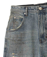 Unisex Dedtroyed Wide-Leg Jeans-Andersson Bell-Forget-me-nots Online Store