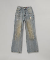 Unisex Dedtroyed Wide-Leg Jeans-Andersson Bell-Forget-me-nots Online Store