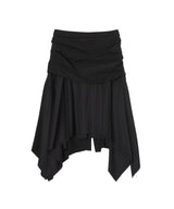 Sue Wrapped Shirt Asymmetric Skirt
