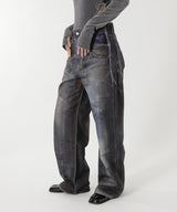 Unisex Illusion Patchwork Trompe L'oeil Jeans-Andersson Bell-Forget-me-nots Online Store