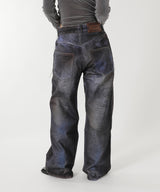 Unisex Illusion Patchwork Trompe L'oeil Jeans-Andersson Bell-Forget-me-nots Online Store