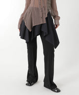Asymmetric Wrap Skirt-Layered Bootcut Trousers-Andersson Bell-Forget-me-nots Online Store