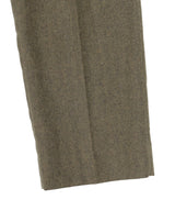 Denim-Waist Herringbone Trouse