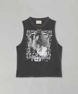 Faded Bunny Muscle Vest-Aries-Forget-me-nots Online Store