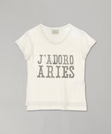 Jadoro Western Cap Sleeve Tee-Aries-Forget-me-nots Online Store