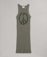 Barbed Peace Lightweight Vest Dress-Aries-Forget-me-nots Online Store