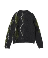 Argyle Fisherman Polo Sweater-Andersson Bell-Forget-me-nots Online Store