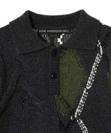 Argyle Fisherman Polo Sweater-Andersson Bell-Forget-me-nots Online Store