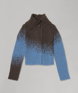 Flow Jaquard Short Cardigan-Andersson Bell-Forget-me-nots Online Store