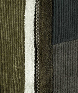 Color Blocked Knit Hoodie Zip Up-Andersson Bell-Forget-me-nots Online Store