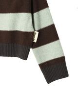 Bold Stripe Collar Sweater-Andersson Bell-Forget-me-nots Online Store