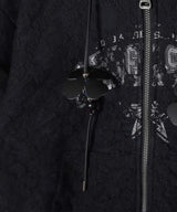 Lace Layered Hood Zip Up-Andersson Bell-Forget-me-nots Online Store