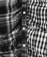 Shirred Check Shirt-Andersson Bell-Forget-me-nots Online Store