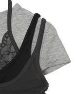 Upside-Down Layered T-Shirt-Andersson Bell-Forget-me-nots Online Store