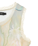 Fish & Butterfly Lace Embroidered Tank Top-Andersson Bell-Forget-me-nots Online Store