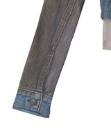 Trompe Loeil Denim Layered Tattoo Top