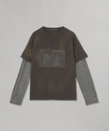 Layered Sleeve Graphic T-Shirt