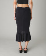 Gathered Soft Jersey Skirt-KNWLS-Forget-me-nots Online Store
