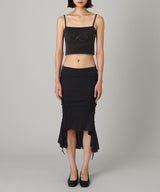 Gathered Soft Jersey Skirt-KNWLS-Forget-me-nots Online Store