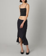 Gathered Soft Jersey Skirt-KNWLS-Forget-me-nots Online Store
