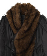 Fur Shawl Collar Puffer Jacket