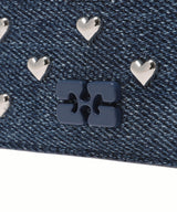 Card Holder Heart Studs-GANNI-Forget-me-nots Online Store