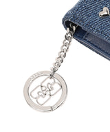 Card Holder With Flap Heart Studs-GANNI-Forget-me-nots Online Store