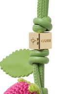 Raspberry Flower Bag Charm