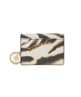 Bou Card Holder With Flap Zebra Print-GANNI-Forget-me-nots Online Store