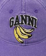 Washed Cotton Canvas Cap-GANNI-Forget-me-nots Online Store