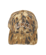 Washed Cotton Print Canvas Cap-GANNI-Forget-me-nots Online Store