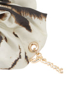 Scrunchie Printed Stretch Satin