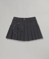 Rosette Denim Skirt-CONSTANCA ENTRUDO-Forget-me-nots Online Store