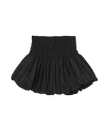 Black Mini Skirt With Bubble Hem-CONSTANCA ENTRUDO-Forget-me-nots Online Store