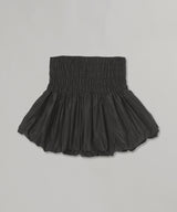 Black Mini Skirt With Bubble Hem-CONSTANCA ENTRUDO-Forget-me-nots Online Store