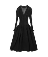 Pottery Lucent Long Sleeve Cardigan Dress-CFCL-Forget-me-nots Online Store