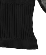 Fluted Lucent Puff Sleeve Cardigan-CFCL-Forget-me-nots Online Store