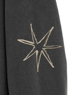 Mayte × Cycle Echo Star Washed Zip-Up Hoodie-Cycle by myob-Forget-me-nots Online Store