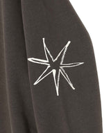 Mayte × Cycle Echo Star Washed Zip-Up Hoodie-Cycle by myob-Forget-me-nots Online Store