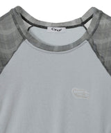 Spellwave Plaid Raglan Long Sleeve Te