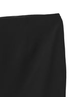 Long Draped Skirt Black-AVAVAV-Forget-me-nots Online Store