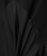 Long Draped Skirt Black-AVAVAV-Forget-me-nots Online Store